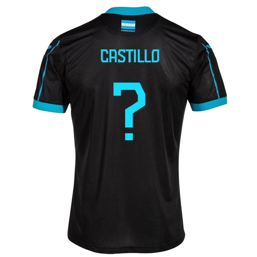 Danxen Kobiety Honduras Jeferson Castillo #0 Czarny Wyjazdowa Koszulka 24-26 Koszulki Klubowe