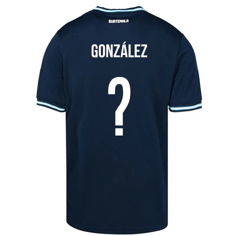Danxen Kobiety Gwatemala Erick González #0 Niebieski Wyjazdowa Koszulka 24-26 Koszulki Klubowe