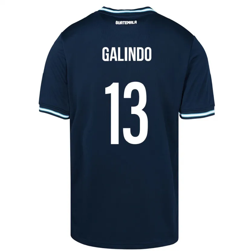 Danxen Kobiety Gwatemala Alejandro Galindo #13 Niebieski Wyjazdowa Koszulka 24-26 Koszulki Klubowe