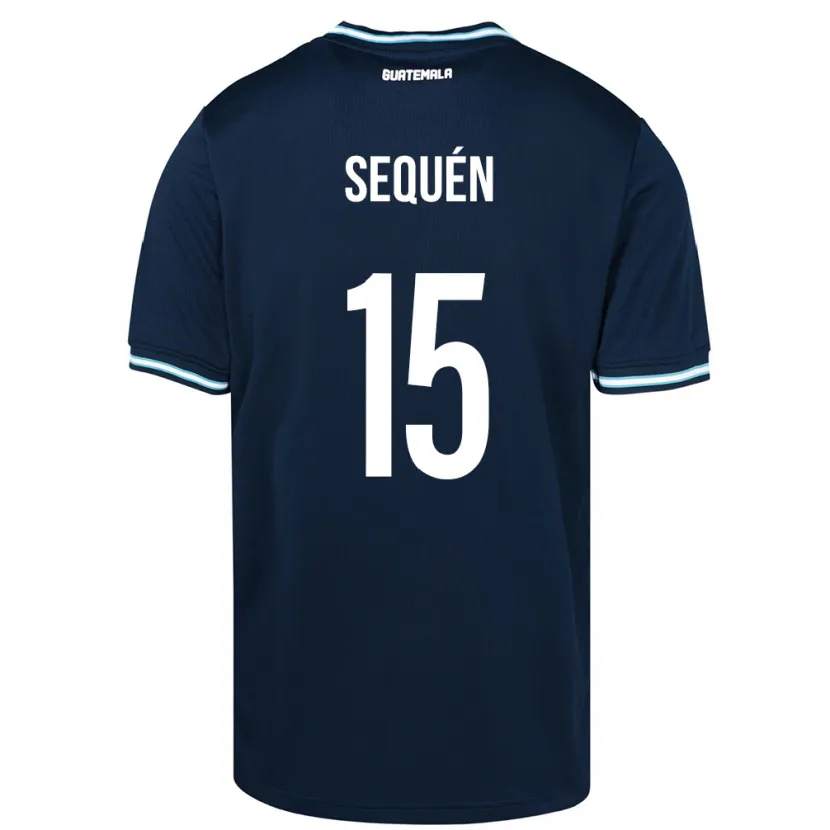 Danxen Kobiety Gwatemala Marlon Sequén #15 Niebieski Wyjazdowa Koszulka 24-26 Koszulki Klubowe