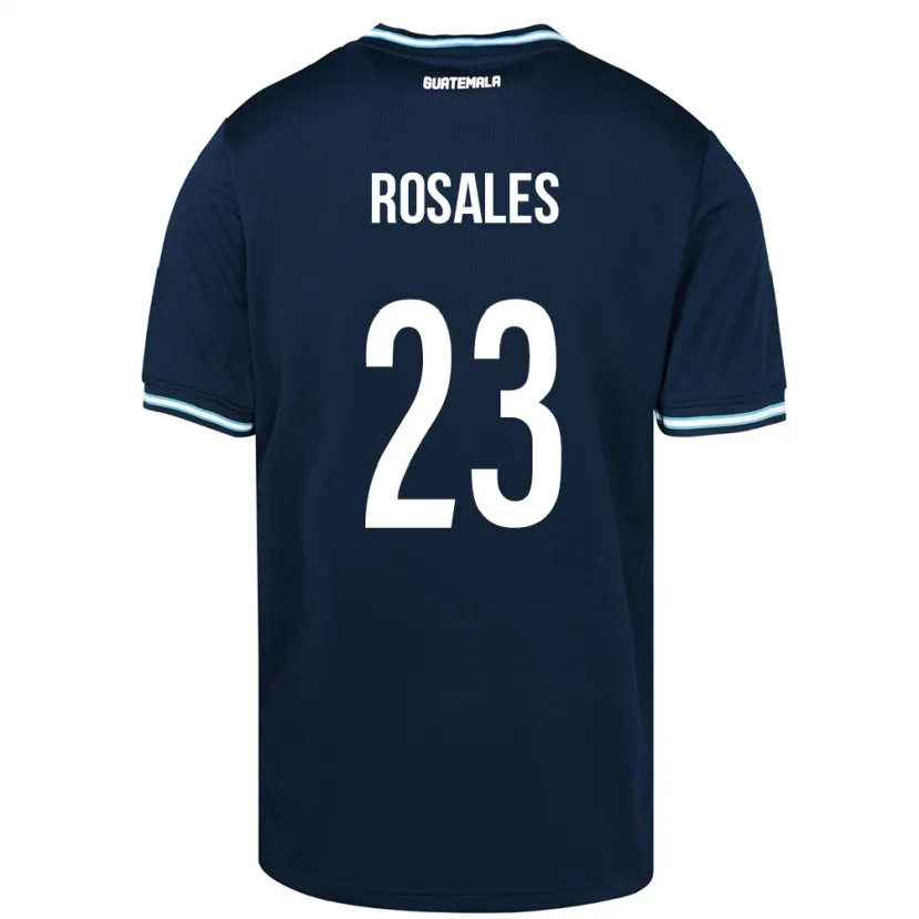 Danxen Kobiety Gwatemala Yareni Rosales #23 Niebieski Wyjazdowa Koszulka 24-26 Koszulki Klubowe