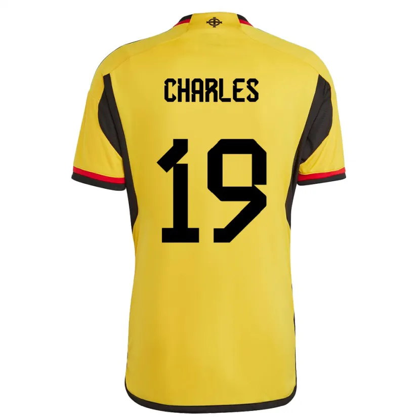 Danxen Kobiety Irlandia Północna Shea Charles #19 Biały Wyjazdowa Koszulka 24-26 Koszulki Klubowe