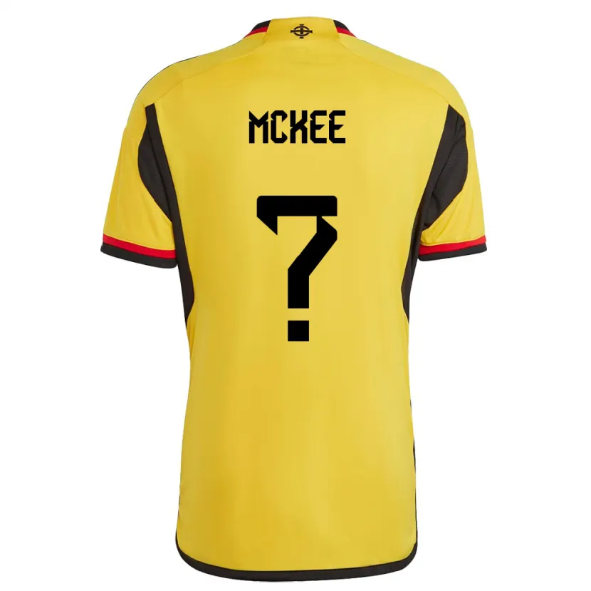 Danxen Kobiety Irlandia Północna Chris Mckee #0 Biały Wyjazdowa Koszulka 24-26 Koszulki Klubowe