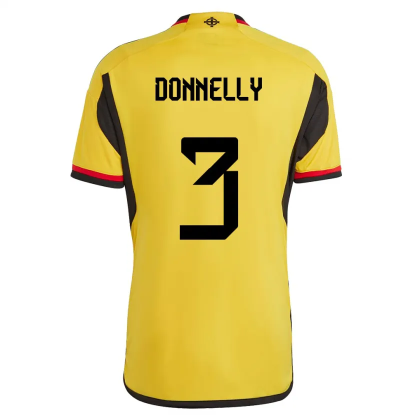 Danxen Kobiety Irlandia Północna Aaron Donnelly #3 Biały Wyjazdowa Koszulka 24-26 Koszulki Klubowe