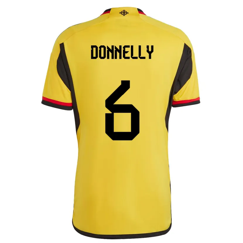 Danxen Kobiety Irlandia Północna Ryan Donnelly #6 Biały Wyjazdowa Koszulka 24-26 Koszulki Klubowe