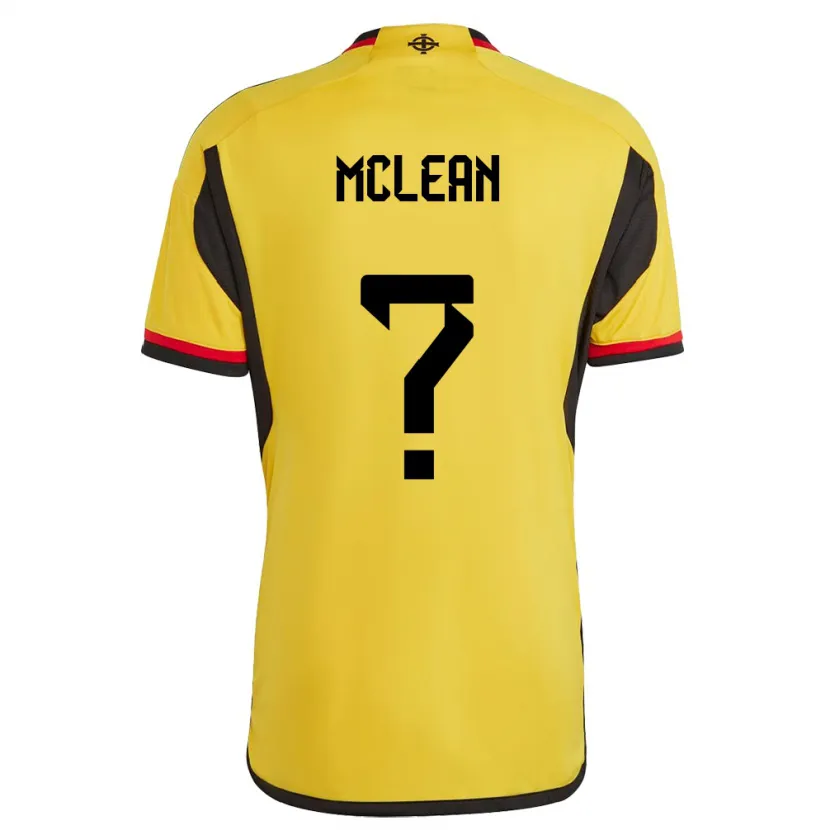 Danxen Kobiety Irlandia Północna Kai Mclean #0 Biały Wyjazdowa Koszulka 24-26 Koszulki Klubowe