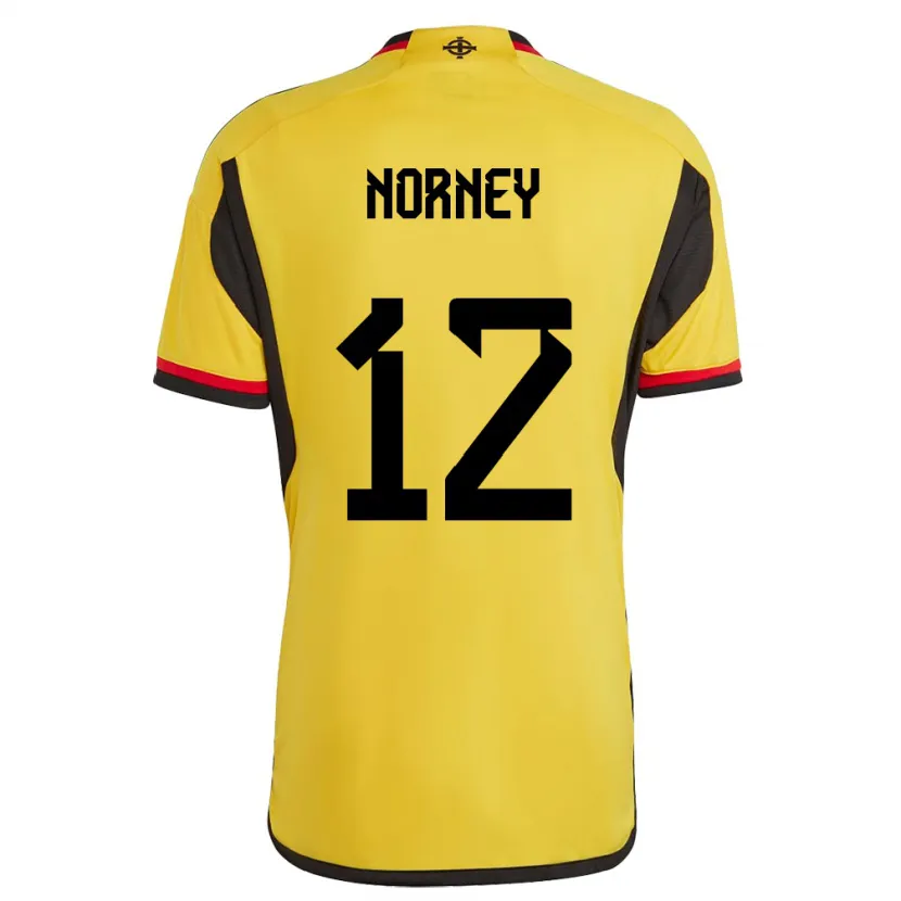 Danxen Kobiety Irlandia Północna Rachael Norney #12 Biały Wyjazdowa Koszulka 24-26 Koszulki Klubowe