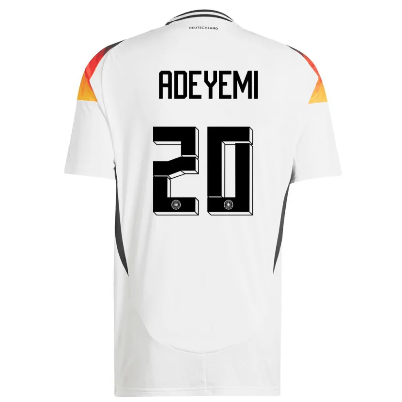 Danxen Dzieci Niemcy Karim Adeyemi #20 Biały Domowa Koszulka 24-26 Koszulki Klubowe