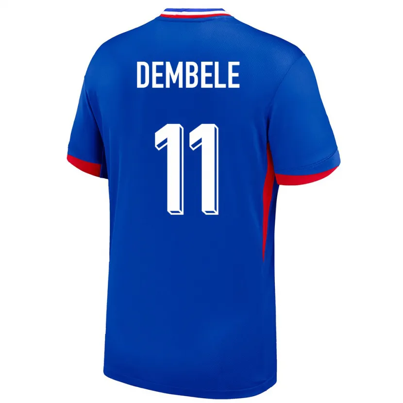 Danxen Dzieci Francja Ousmane Dembele #11 Niebieski Domowa Koszulka 24-26 Koszulki Klubowe
