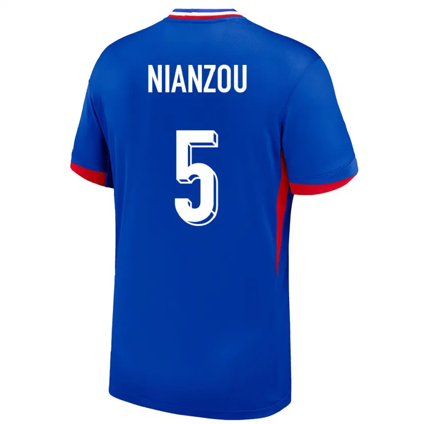 Danxen Dzieci Francja Tanguy Nianzou #5 Niebieski Domowa Koszulka 24-26 Koszulki Klubowe