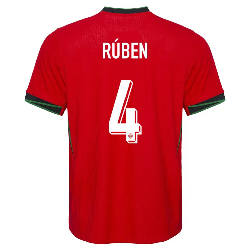 Danxen Dzieci Portugalia Ruben Dias #4 Czerwony Domowa Koszulka 24-26 Koszulki Klubowe