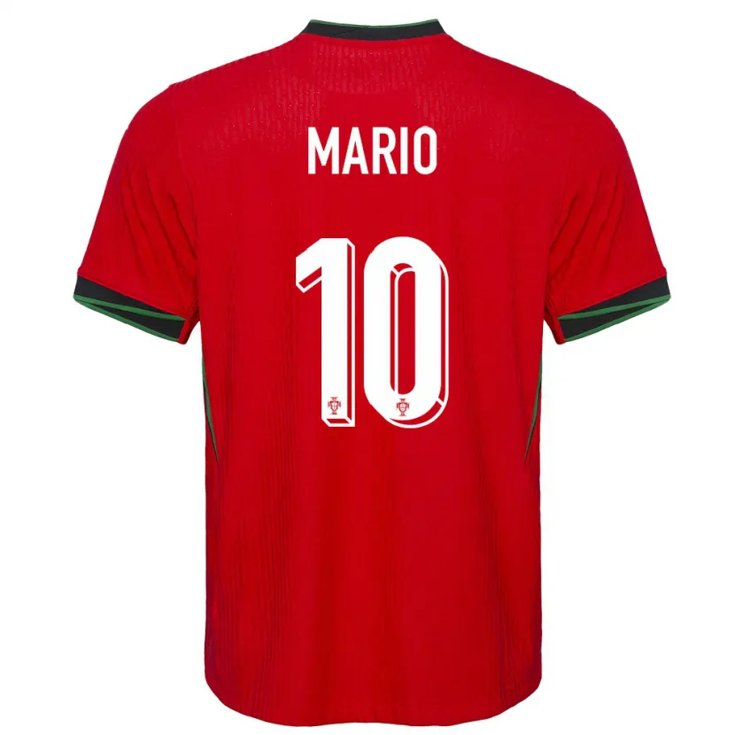 Danxen Dzieci Portugalia Joao Mario #10 Czerwony Domowa Koszulka 24-26 Koszulki Klubowe