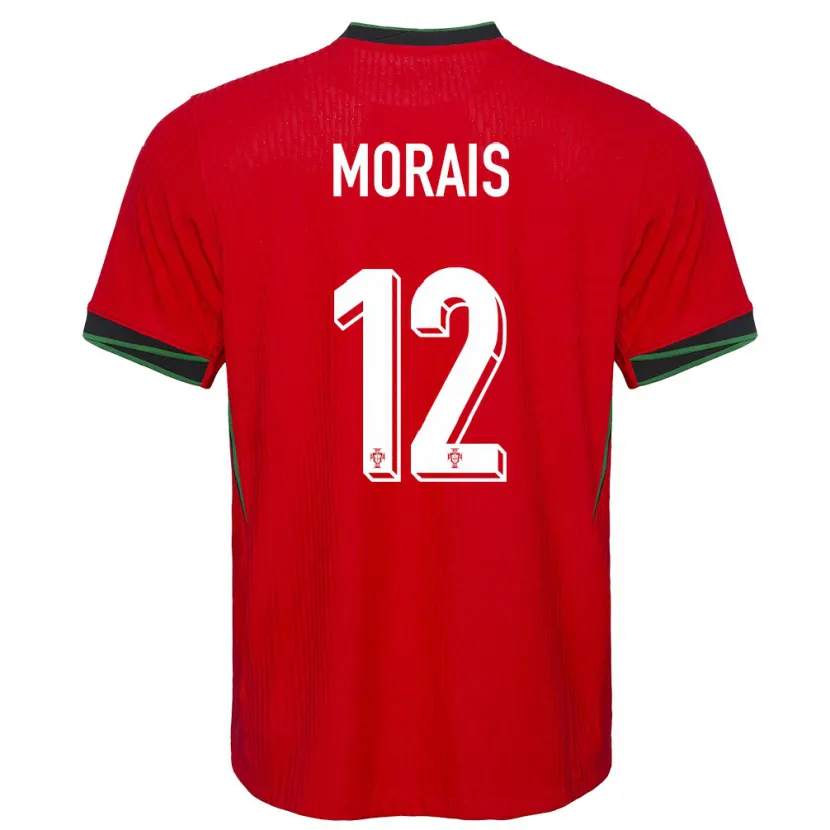 Danxen Dzieci Portugalia Patricia Morais #12 Czerwony Domowa Koszulka 24-26 Koszulki Klubowe