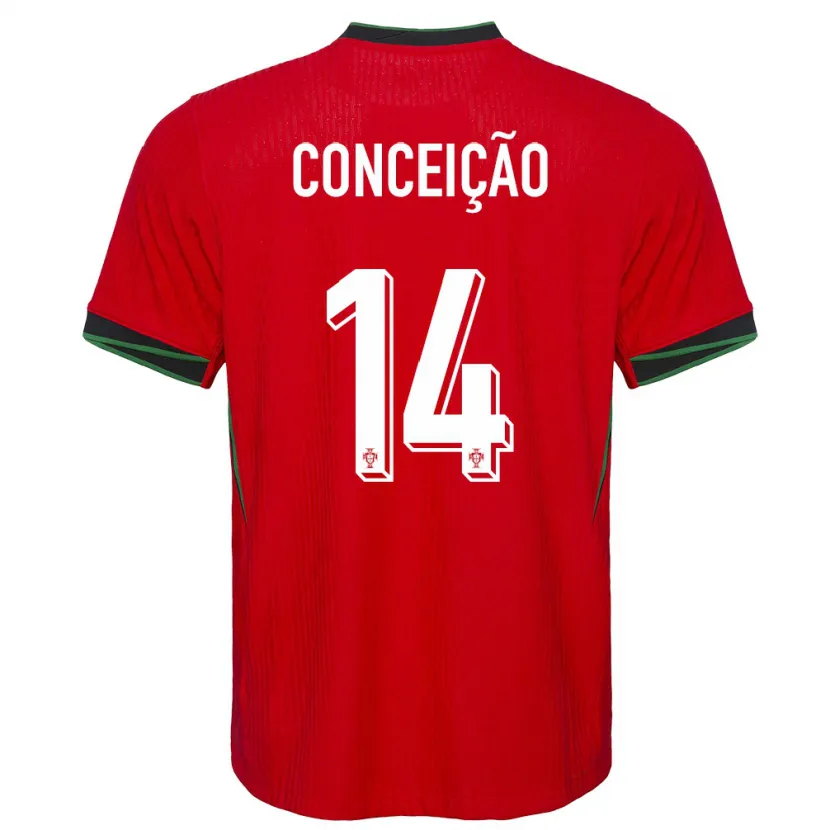 Danxen Dzieci Portugalia Rodrigo Conceicao #14 Czerwony Domowa Koszulka 24-26 Koszulki Klubowe