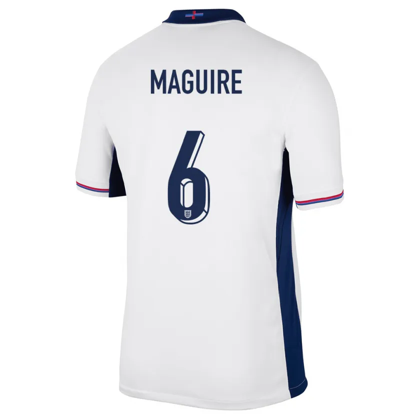 Danxen Dzieci Anglia Harry Maguire #6 Biały Domowa Koszulka 24-26 Koszulki Klubowe