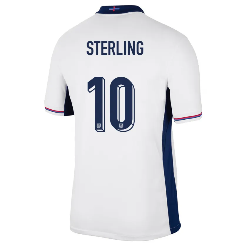 Danxen Dzieci Anglia Raheem Sterling #10 Biały Domowa Koszulka 24-26 Koszulki Klubowe