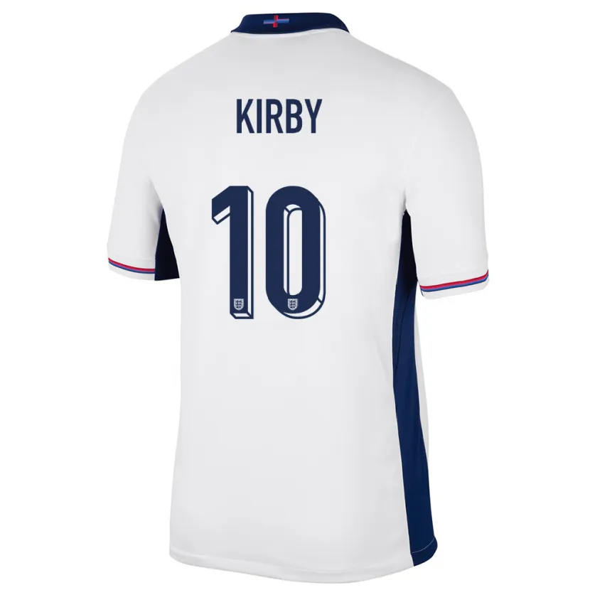 Danxen Dzieci Anglia Fran Kirby #10 Biały Domowa Koszulka 24-26 Koszulki Klubowe