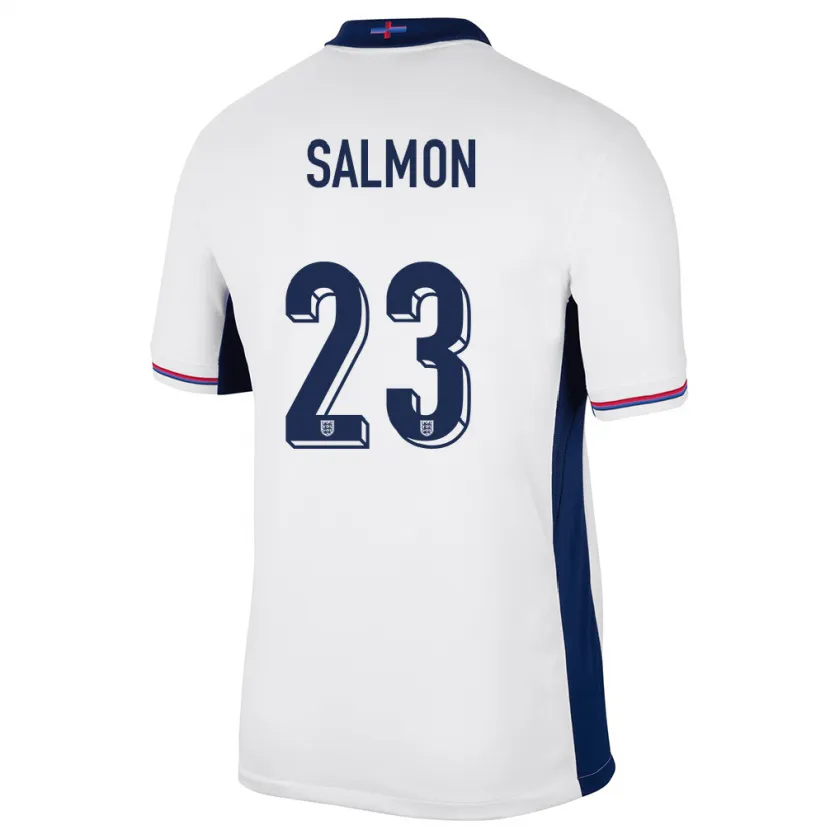 Danxen Dzieci Anglia Ebony Salmon #23 Biały Domowa Koszulka 24-26 Koszulki Klubowe