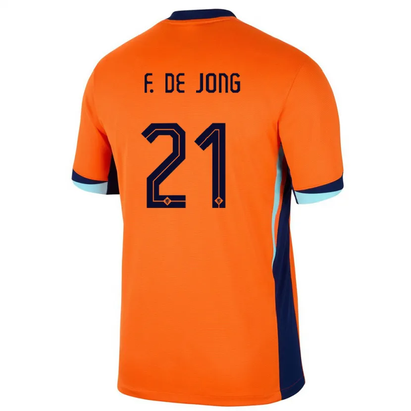 Danxen Dzieci Holandia Frenkie De Jong #21 Pomarańczowy Domowa Koszulka 24-26 Koszulki Klubowe