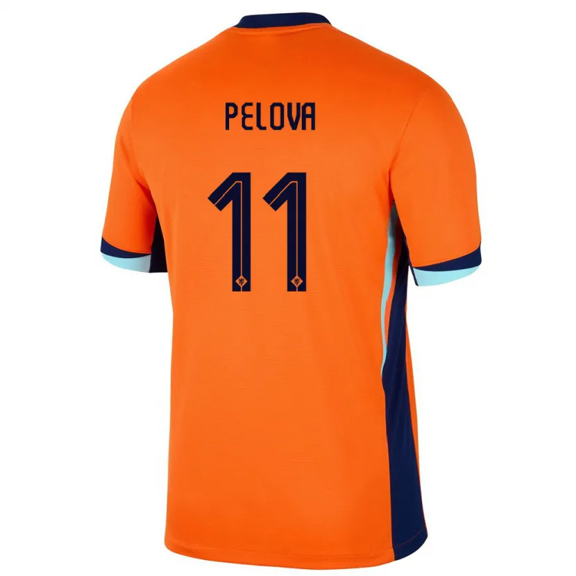 Danxen Dzieci Holandia Victoria Pelova #11 Pomarańczowy Domowa Koszulka 24-26 Koszulki Klubowe