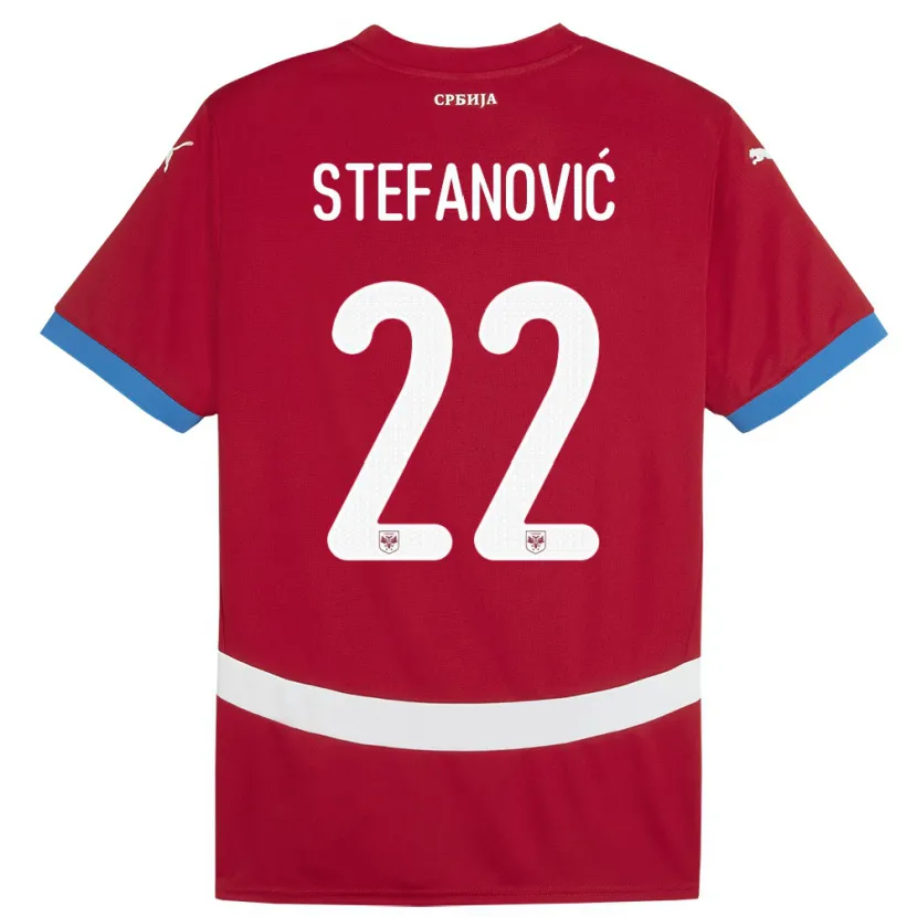 Danxen Dzieci Serbia Dejana Stefanovic #22 Czerwony Domowa Koszulka 24-26 Koszulki Klubowe