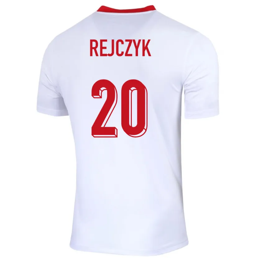 Danxen Dzieci Polska Filip Rejczyk #20 Biały Domowa Koszulka 24-26 Koszulki Klubowe