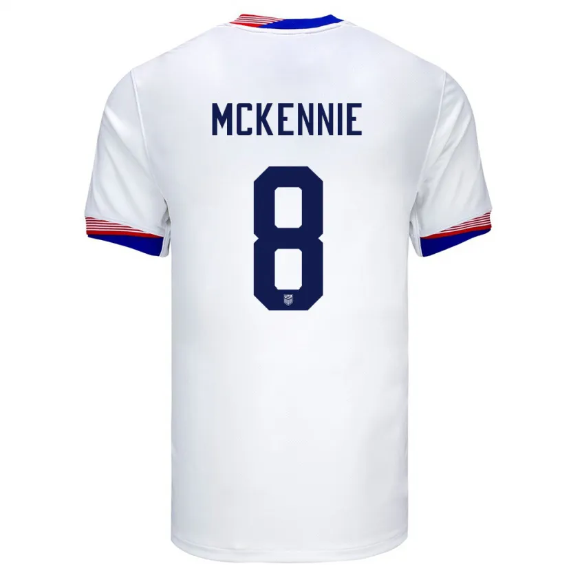 Danxen Dzieci Stany Zjednoczone Weston Mckennie #8 Biały Domowa Koszulka 24-26 Koszulki Klubowe