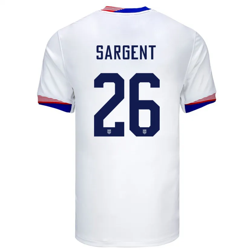 Danxen Dzieci Stany Zjednoczone Josh Sargent #26 Biały Domowa Koszulka 24-26 Koszulki Klubowe