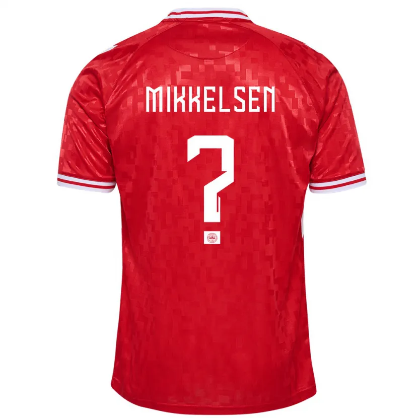 Danxen Dzieci Dania Sebastian Mikkelsen #0 Czerwony Domowa Koszulka 24-26 Koszulki Klubowe