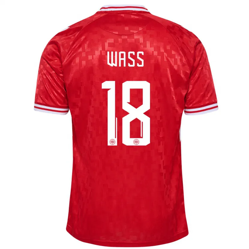 Danxen Dzieci Dania Daniel Wass #18 Czerwony Domowa Koszulka 24-26 Koszulki Klubowe