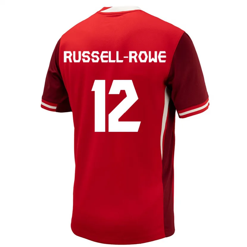 Danxen Dzieci Kanada Jacen Russell-Rowe #12 Czerwony Domowa Koszulka 24-26 Koszulki Klubowe