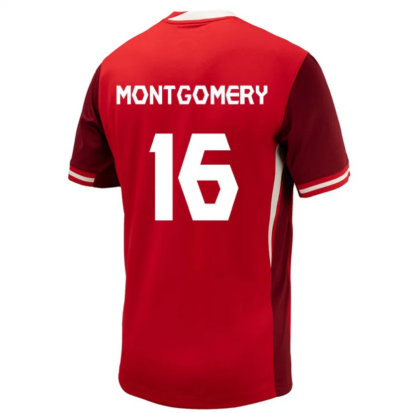 Danxen Dzieci Kanada Callum Montgomery #16 Czerwony Domowa Koszulka 24-26 Koszulki Klubowe