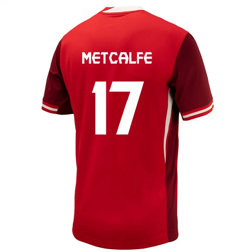 Danxen Dzieci Kanada Patrick Metcalfe #17 Czerwony Domowa Koszulka 24-26 Koszulki Klubowe