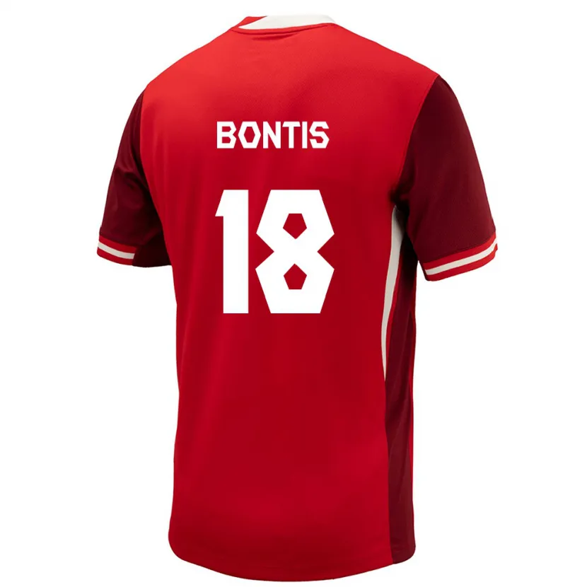 Danxen Dzieci Kanada Dino Bontis #18 Czerwony Domowa Koszulka 24-26 Koszulki Klubowe