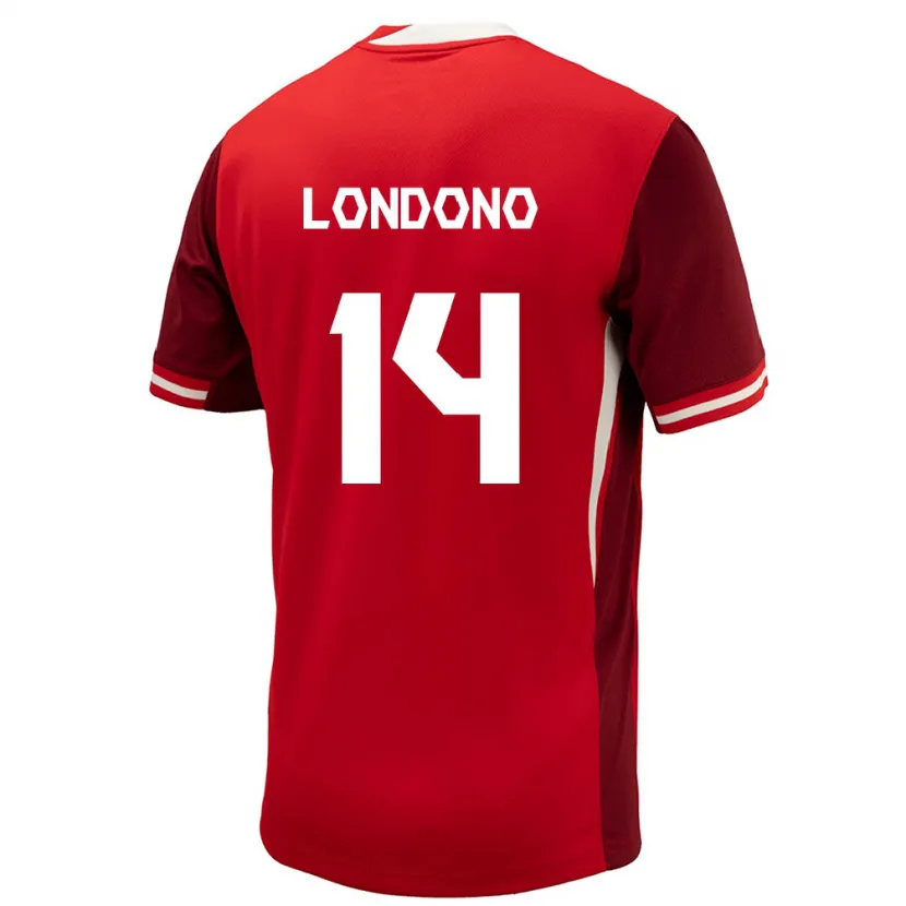 Danxen Dzieci Kanada Tyler Londono #14 Czerwony Domowa Koszulka 24-26 Koszulki Klubowe