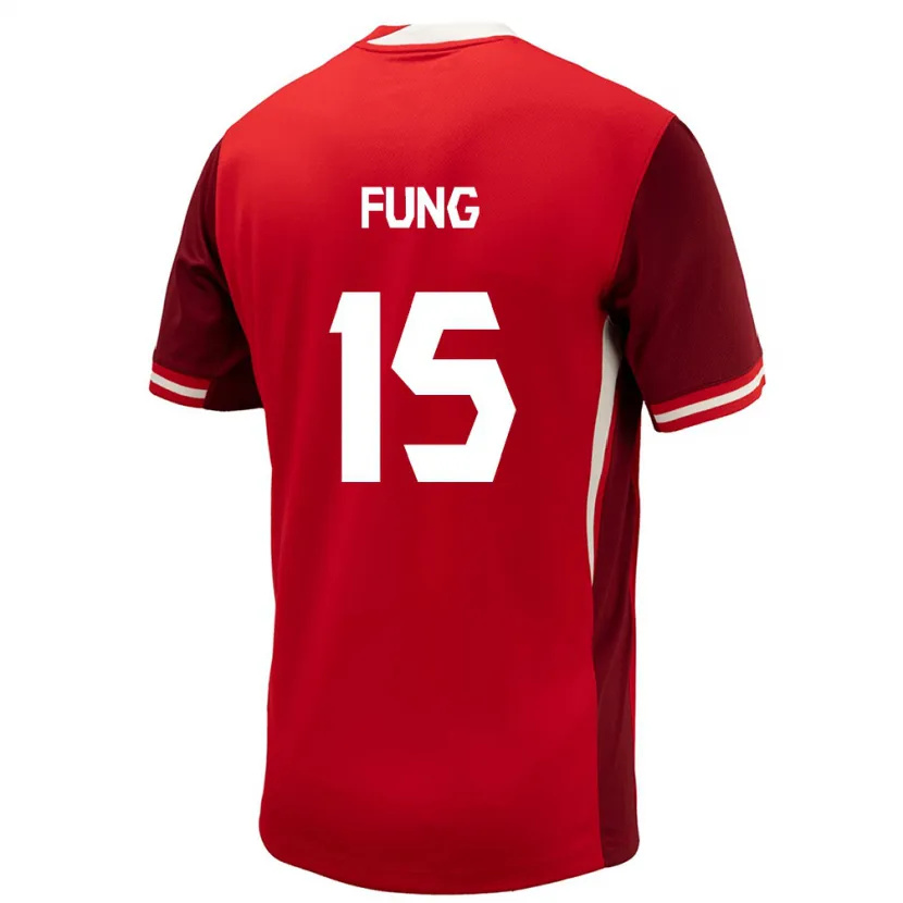 Danxen Dzieci Kanada Victor Fung #15 Czerwony Domowa Koszulka 24-26 Koszulki Klubowe