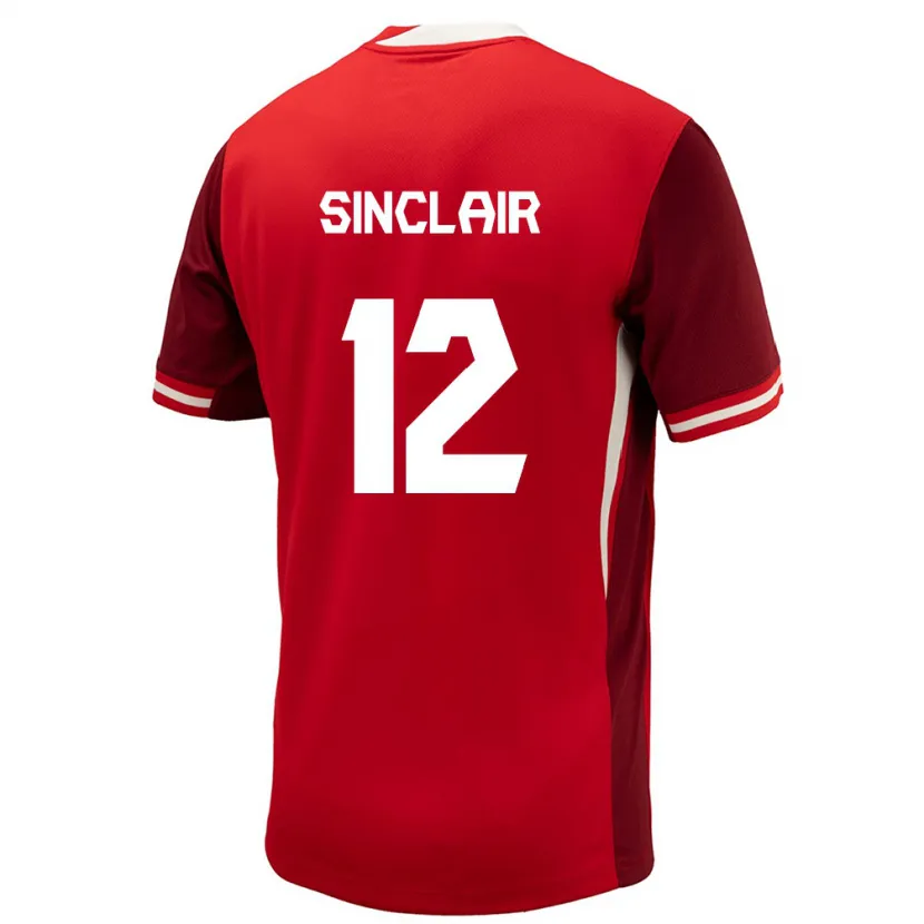 Danxen Dzieci Kanada Christine Sinclair #12 Czerwony Domowa Koszulka 24-26 Koszulki Klubowe