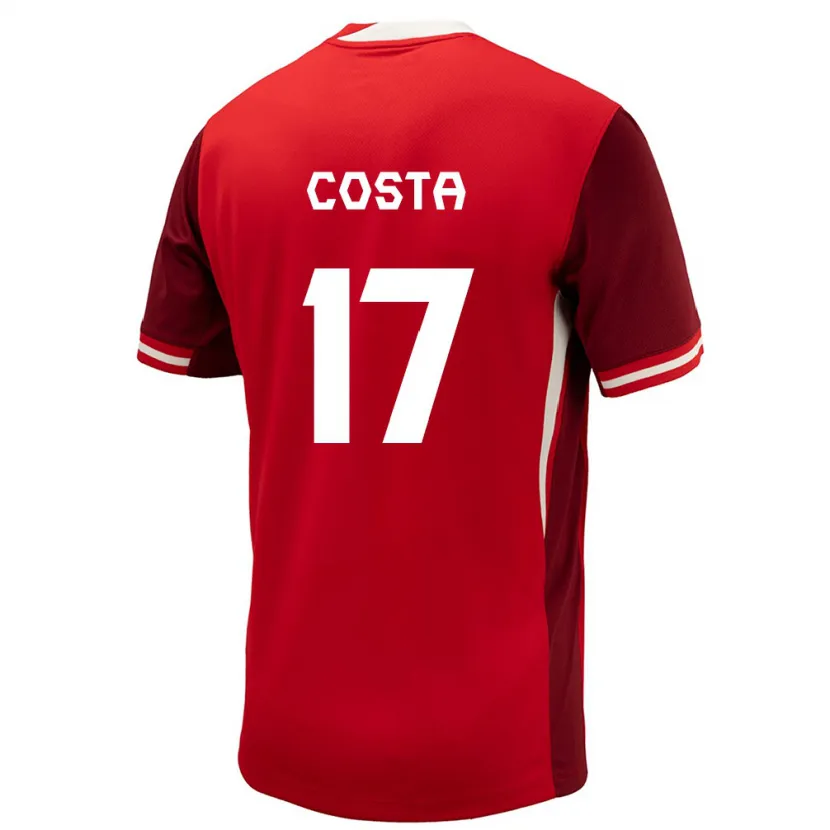 Danxen Dzieci Kanada Jesse Costa #17 Czerwony Domowa Koszulka 24-26 Koszulki Klubowe