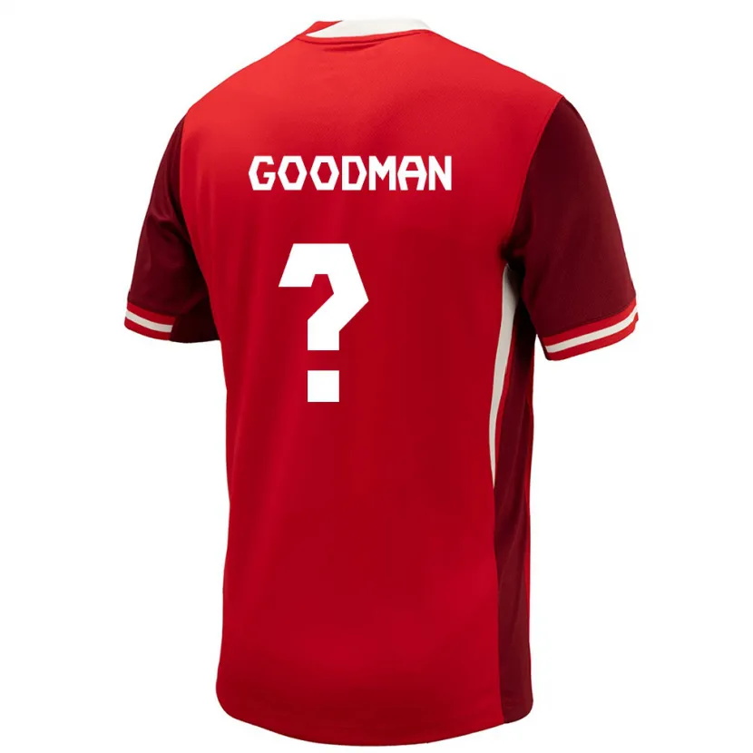 Danxen Dzieci Kanada Owen Goodman #0 Czerwony Domowa Koszulka 24-26 Koszulki Klubowe