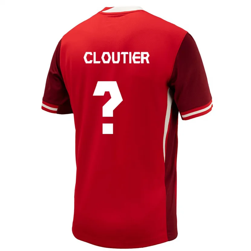 Danxen Dzieci Kanada Loic Cloutier #0 Czerwony Domowa Koszulka 24-26 Koszulki Klubowe