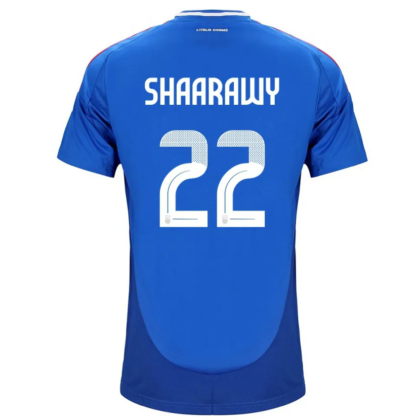 Danxen Dzieci Włochy Stephan El Shaarawy #22 Niebieski Domowa Koszulka 24-26 Koszulki Klubowe