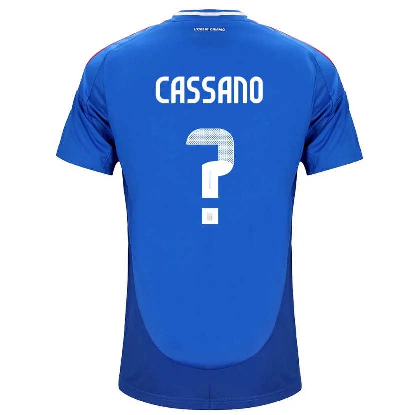 Danxen Dzieci Włochy Claudio Cassano #0 Niebieski Domowa Koszulka 24-26 Koszulki Klubowe