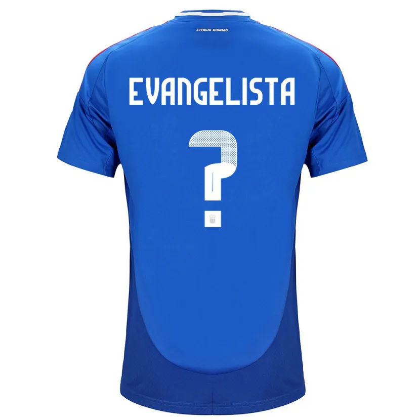 Danxen Dzieci Włochy Edoardo Evangelista #0 Niebieski Domowa Koszulka 24-26 Koszulki Klubowe