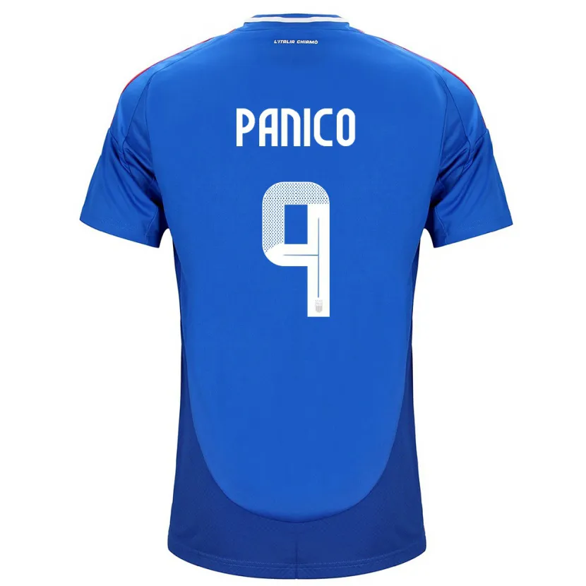 Danxen Dzieci Włochy Patrizia Panico #9 Niebieski Domowa Koszulka 24-26 Koszulki Klubowe