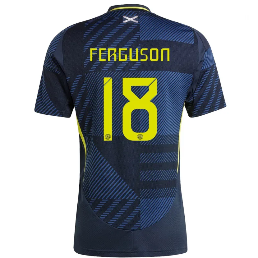 Danxen Dzieci Szkocja Lewis Ferguson #18 Ciemny Niebieski Domowa Koszulka 24-26 Koszulki Klubowe