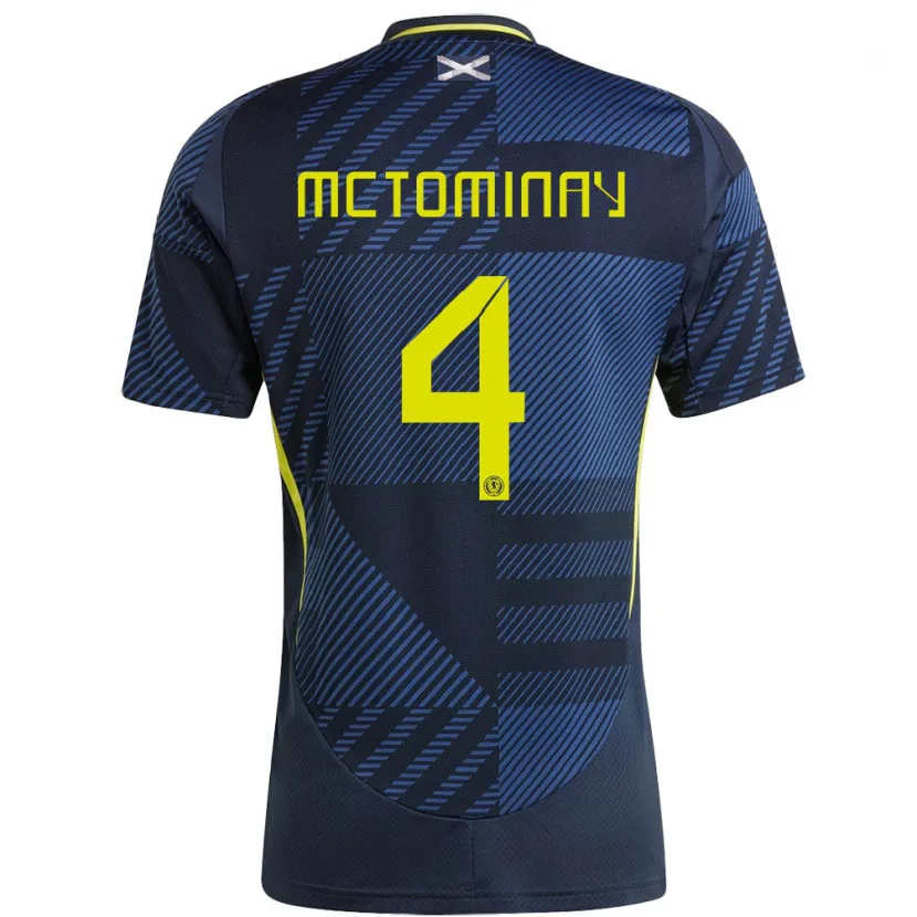 Danxen Dzieci Szkocja Scott Mctominay #4 Ciemny Niebieski Domowa Koszulka 24-26 Koszulki Klubowe