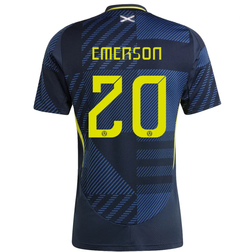 Danxen Dzieci Szkocja Johnny Emerson #20 Ciemny Niebieski Domowa Koszulka 24-26 Koszulki Klubowe