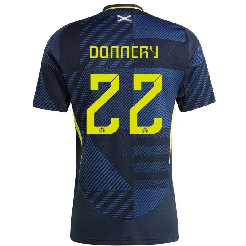 Danxen Dzieci Szkocja Julian Donnery #22 Ciemny Niebieski Domowa Koszulka 24-26 Koszulki Klubowe