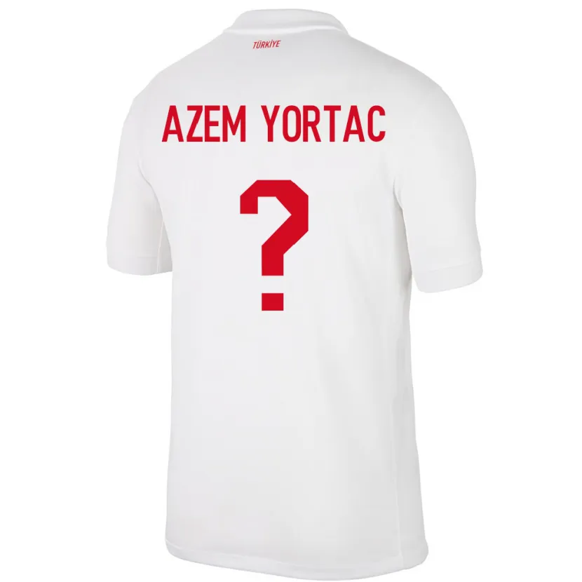 Danxen Dzieci Turcja Mustafa Azem Yortaç #0 Biały Domowa Koszulka 24-26 Koszulki Klubowe
