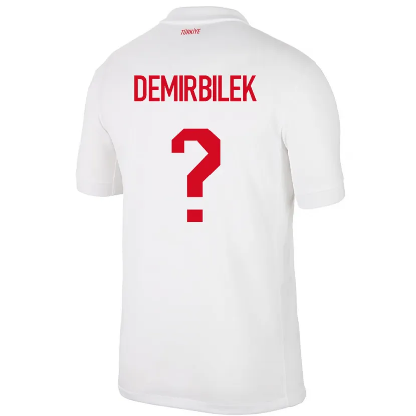 Danxen Dzieci Turcja Ali Demirbilek #0 Biały Domowa Koszulka 24-26 Koszulki Klubowe